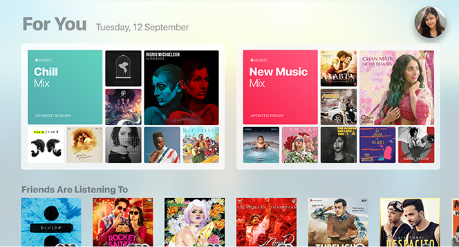 Apple Music in Apple TV 4K