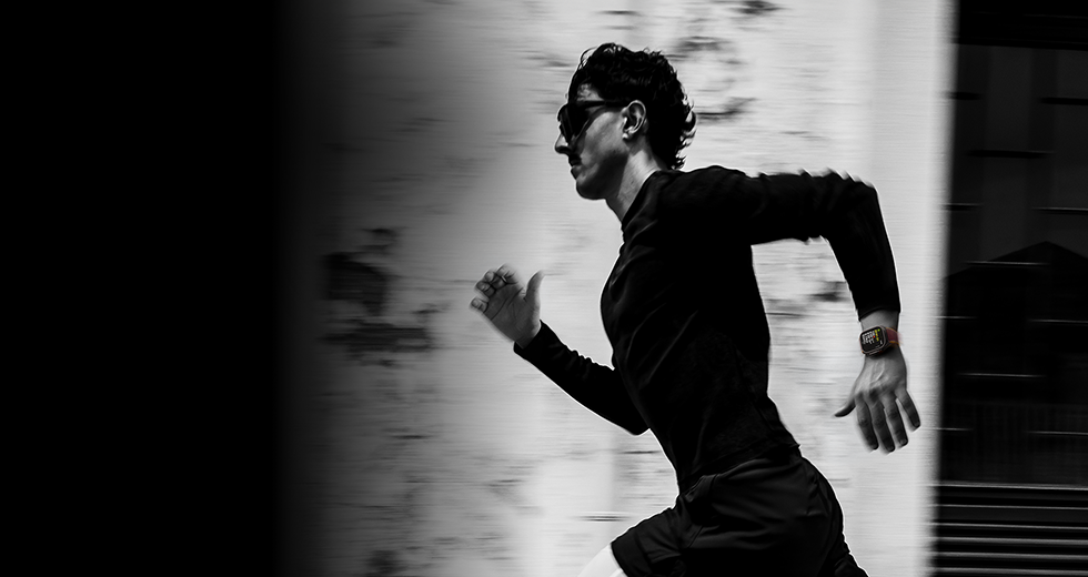 A person running while wearing Apple Watch Ultra 4