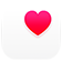 Health app icon, a pink heart in a white box