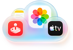 All the storage you need. Now with Apple TV and Apple Arcade included.